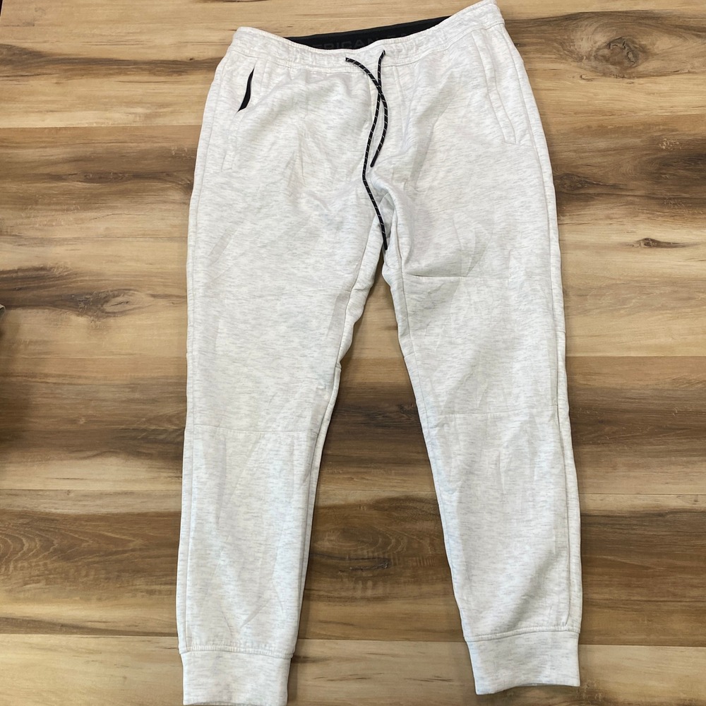 American Eagle Jogger Pants Size M Activewear Recycled Polyester Grey Heather